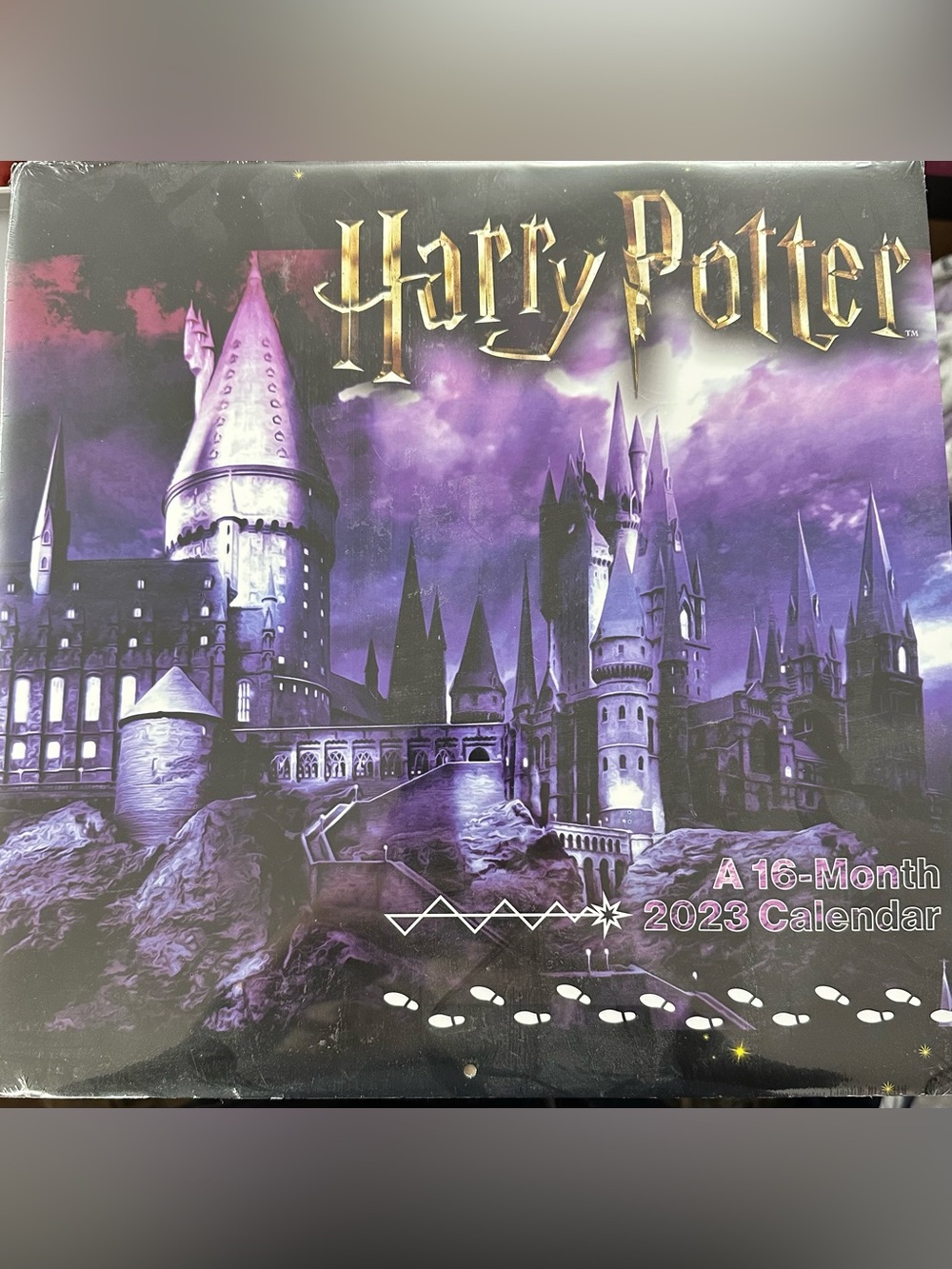 Harry Potter 2023 Purple Castle 16-Month Wall Calendar